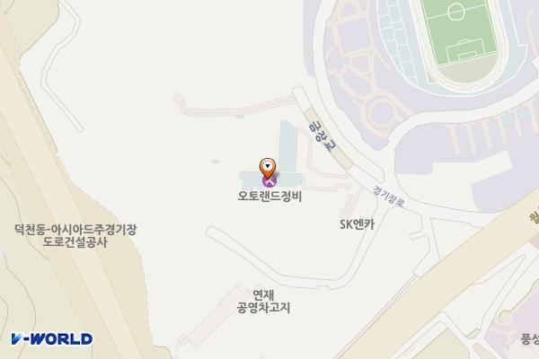 부산 사직 골프랜드 위치 지도 — 부산광역시 연제구 경기장로 21