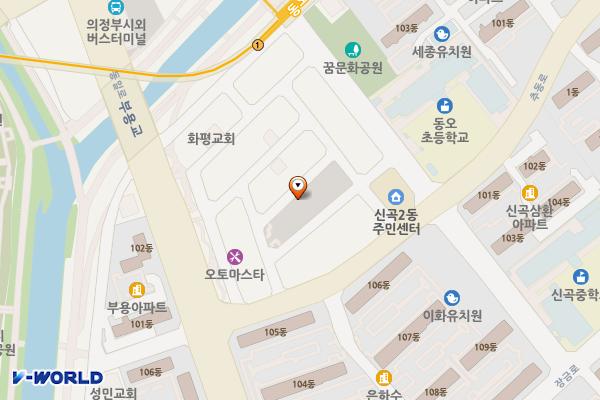의정부 동오마을공영주차장 위치 지도 — 경기도 의정부시 추동로19번길 13