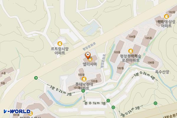 평창동엘리시아아파트 위치 지도 — 서울특별시 종로구 평창문화로 142