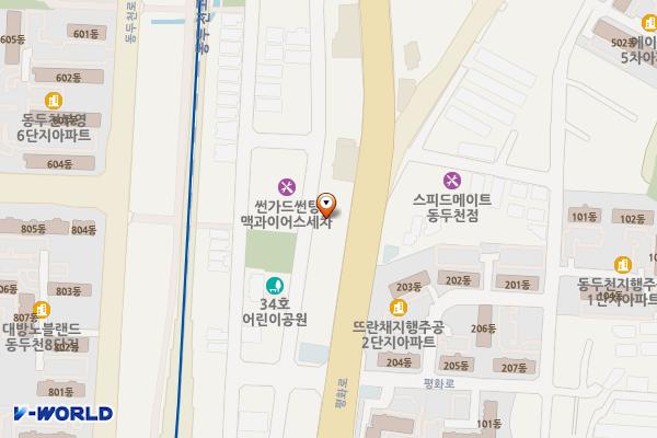 불현지구 임시주차장 위치 지도 — 경기도 동두천시 생연동 745-13