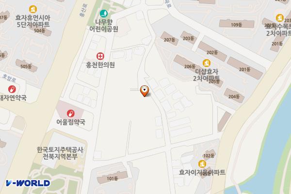 워시앤조이셀프빨래방 위치 지도 — 전북특별자치도 전주시 완산구 우전2길 47