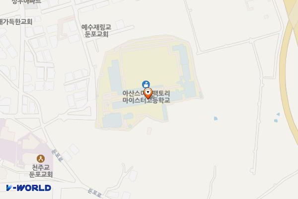 아산마이스터고 위치 지도 — 충청남도 아산시 둔포면 둔포중앙로133번길 42