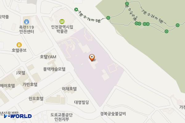 인천상륙작전기념관 위치 지도 — 인천광역시 연수구 청량로 138