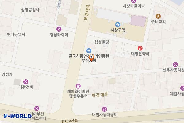 한국건강관리협회 위치 지도 — 부산광역시 사상구 학감대로 230