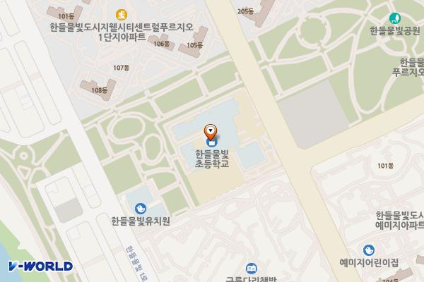 물빛초등학교 위치 지도 — 충청남도 아산시 탕정면 한들물빛도시로 49