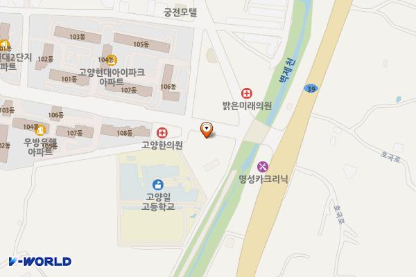 우드앤바이크 위치 지도 — 경기도 고양시 덕양구 읍내로 10