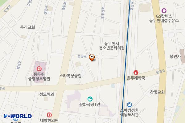 중앙동5통주차장 위치 지도 — 경기도 동두천시 생연동 552-16