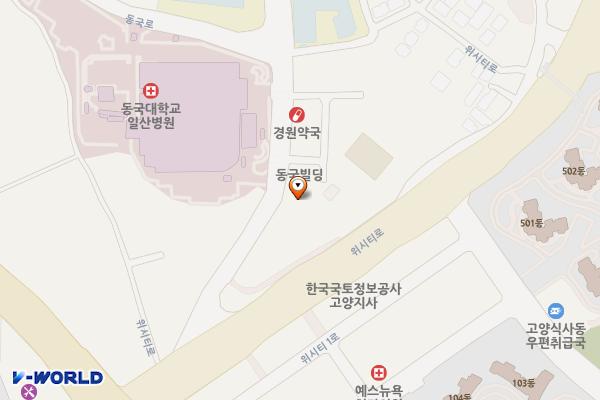 복받은대리인주식회사 위치 지도 — 경기도 고양시 일산동구 동국로 18