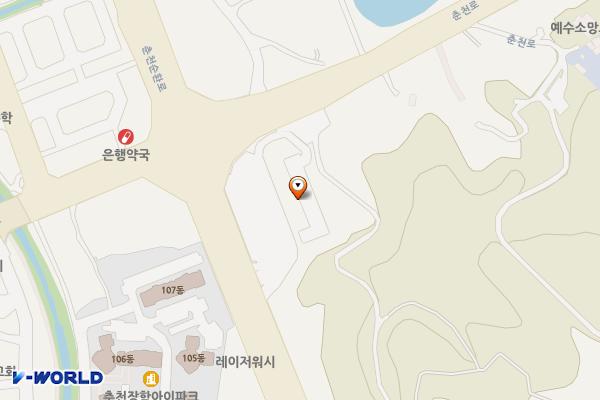 춘천MS마트리테일 위치 지도 — 강원특별자치도 춘천시 동면 춘천순환로 600