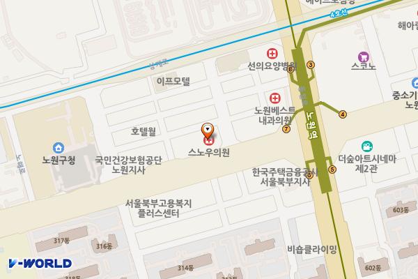 메가빌딩관리단 위치 지도 — 서울특별시 노원구 노해로 459