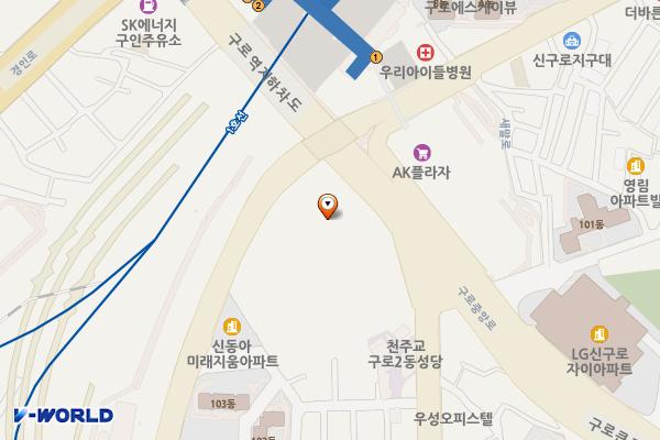 대륭포스트타워 8차 위치 지도 — 서울특별시 구로구 디지털로26길 30