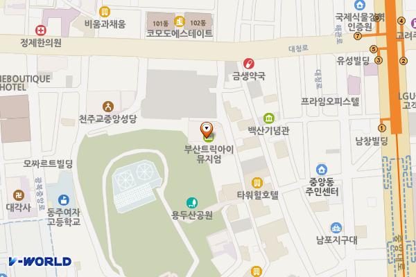 부산영화체험박물관 위치 지도 — 부산광역시 중구 대청로126번길 12