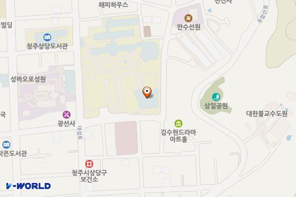 충청북도교육청 환경교육센터 위치 지도 — 충청북도 청주시 상당구 대성로180번길 17