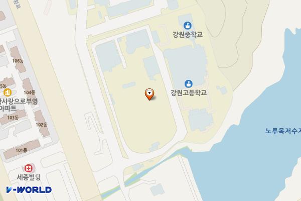 강원고등학교 위치 지도 — 강원특별자치도 춘천시 동면 장학길 24