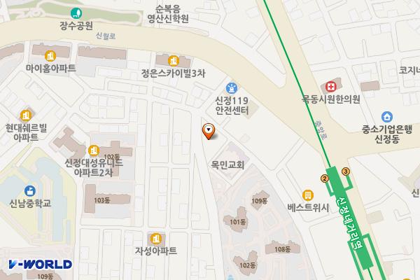 양천구청_신정네거리공영주차장 위치 지도 — 서울특별시 양천구 중앙로45길 19