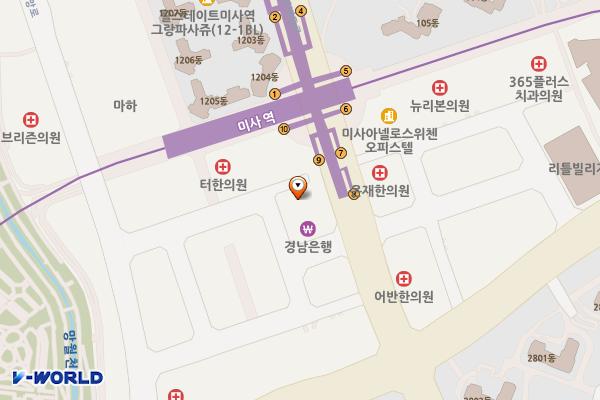 큐브앤타워관리단 위치 지도 — 경기도 하남시 미사강변동로 81