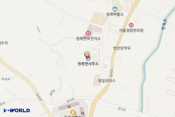 원북면 행정복지센터 위치 지도 — 충청남도 태안군 원북면 상리길 11