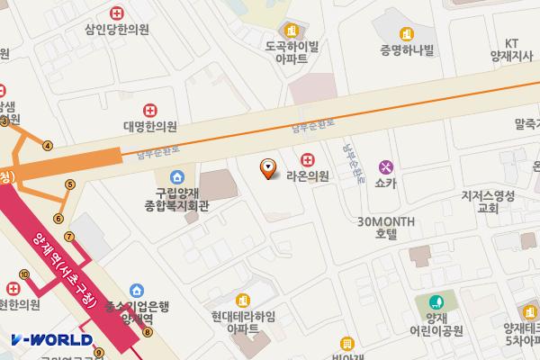 코람코지속성장오피스 위치 지도 — 서울특별시 서초구 남부순환로 2620