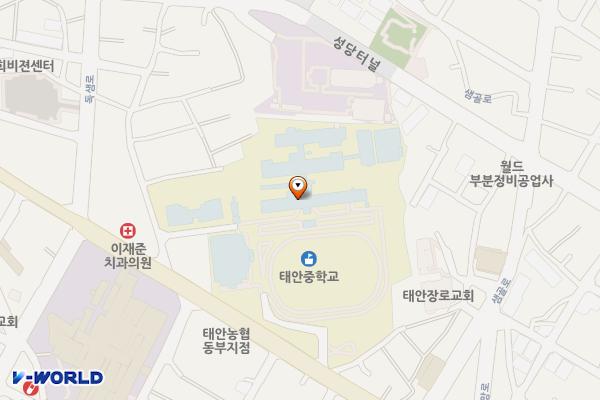 태안중학교 위치 지도 — 충청남도 태안군 태안읍 중앙로 115