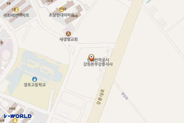 강릉특별지사 위치 지도 — 강원특별자치도 강릉시 강릉대로 563