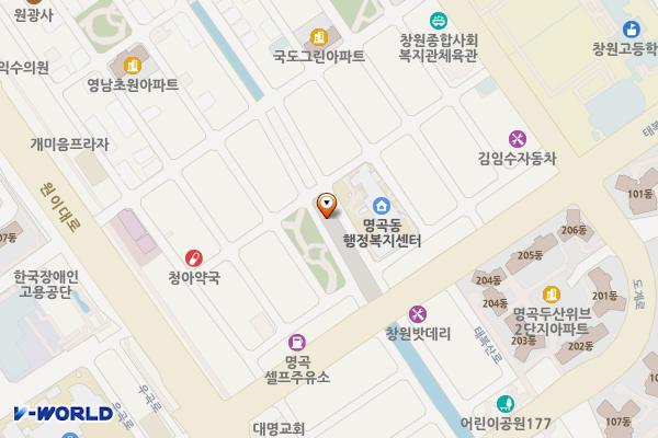 의창구청 위치 지도 — 경상남도 창원시 의창구 도계동 908