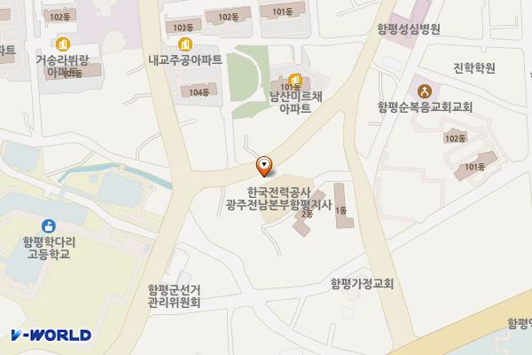 함평지사 위치 지도 — 전남광주통합특별시 함평군 함평읍 서부길 41-14