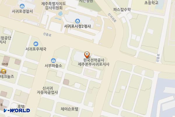 서귀포지사 위치 지도 — 제주특별자치도 서귀포시 신중로 56