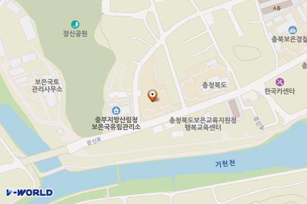 보은지사 위치 지도 — 충청북도 보은군 보은읍 장신로 40