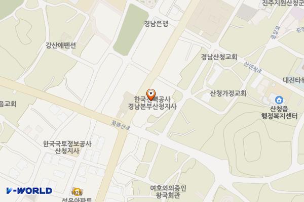 산청지사 위치 지도 — 경상남도 산청군 산청읍 웅석봉로 45