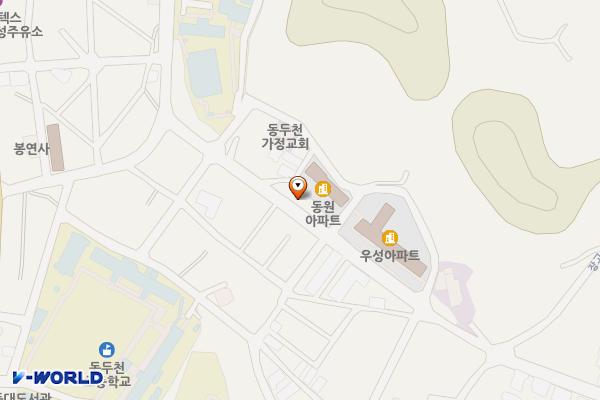 우성아파트·동원아파트 앞 위치 지도 — 경기도 동두천시 송터로 15