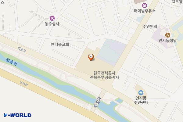 정읍지사 위치 지도 — 전북특별자치도 정읍시 서부로 5