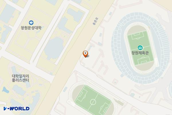 창원스포츠파크 위치 지도 — 경상남도 창원시 의창구 원이대로 450(두대동145)