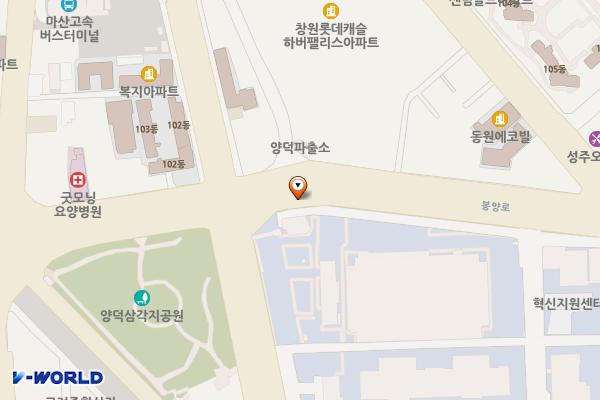 마산수출자유지역(표준3공장) 위치 지도 — 경상남도 창원시 마산회원구 자유무역2길 218
