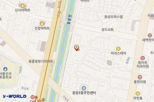 응암3동 공영주차장 위치 지도 — 서울특별시 은평구 불광천길 436 (응암동, 응암공영주차장)