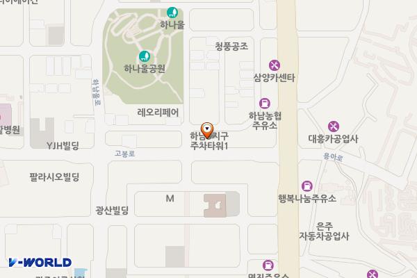 하남3지구 주차전용건축물 1 위치 지도 — 전남광주통합특별시 광산구 흑석동 778
