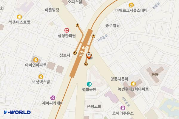 은평평화공원 공영주차장 위치 지도 — 서울특별시 은평구 녹번동 153-1