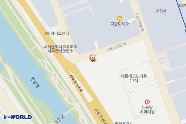 지식산업센터(대륭테크노타운2차) 위치 지도 — 서울특별시 금천구 가산디지털1로 33-33