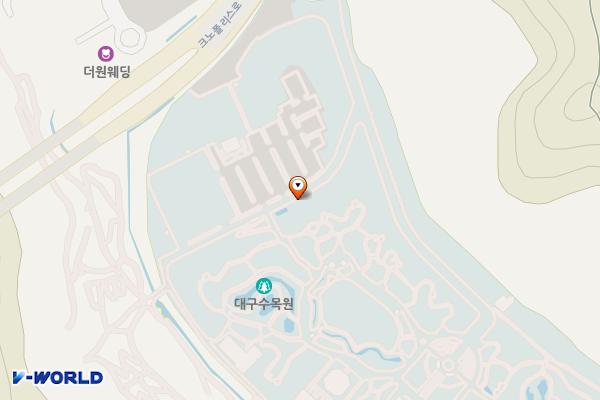 대구수목원 제3주차장 위치 지도 — 대구광역시 달서구 화암로 342