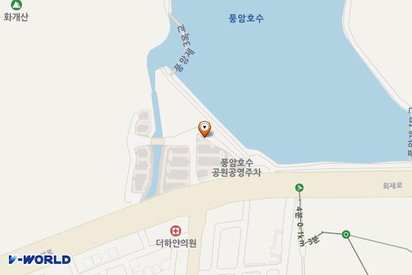 풍암호수공원 공영주차장 위치 지도 — 전남광주통합특별시 서구 풍암동 491-5