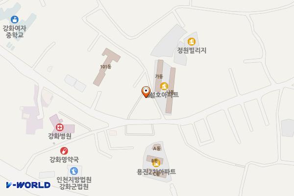 강화지사 위치 지도 — 인천광역시 강화군 강화읍 강화대로 278