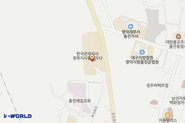 울진지사 위치 지도 — 경상북도 울진군 울진읍 울진북로 447