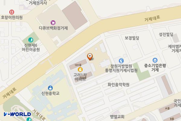 거제지사 위치 지도 — 경상남도 거제시 서문로 3길 21