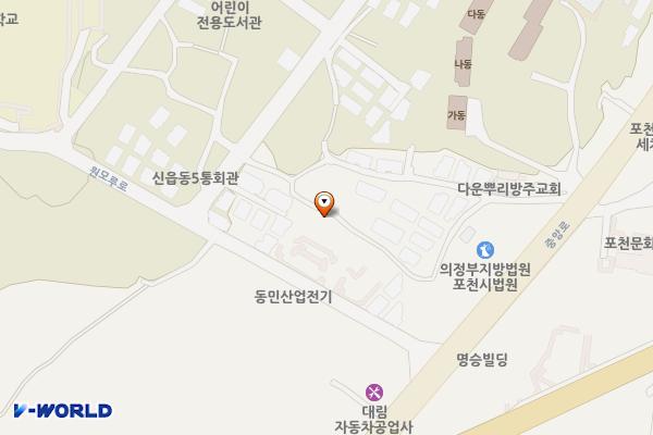 포천지사 위치 지도 — 경기도 포천시 원모루로 12