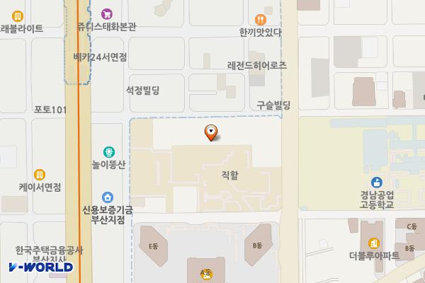 부산울산전력관리처 위치 지도 — 부산광역시 부산진구 중앙대로 666번길 43
