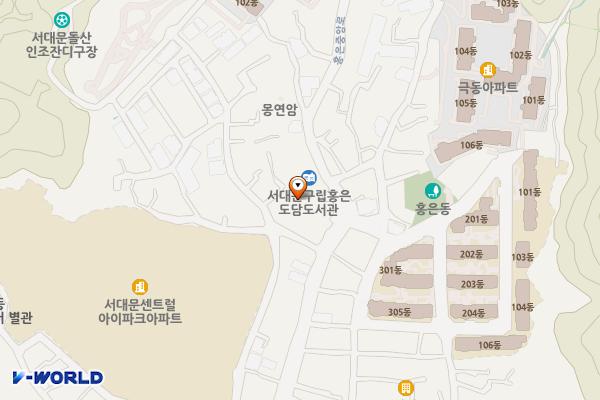 홍은1동 제4공영주차장 위치 지도 — 서울특별시 서대문구 홍은중앙로 125