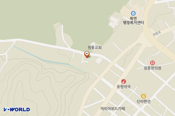 북면 제6(택시) 위치 지도 — 강원특별자치도 인제군 북면 원통로177번길 11