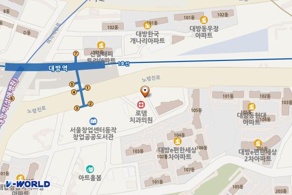 서울시여성가족재단 위치 지도 — 서울특별시 동작구 여의대방로 54길 18