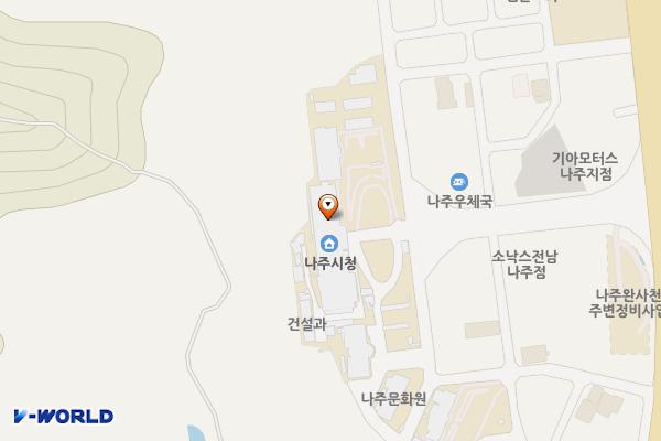 나주시청 위치 지도 — 전남광주통합특별시 나주시 송월동 100