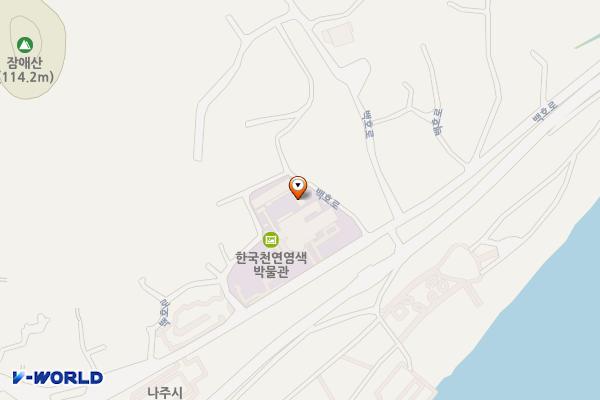 천연염색문화관 위치 지도 — 전남광주통합특별시 나주시 다시면 회진리 163