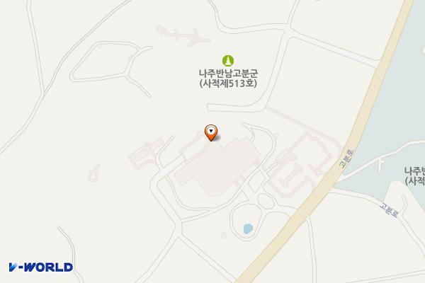 반남국립박물관 위치 지도 — 전남광주통합특별시 나주시 반남면 신촌리 262-1